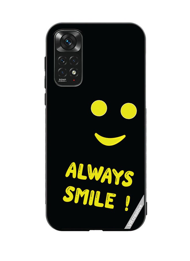 Protective Case Cover For Xiaomi Redmi Note 11 Always Smile Design Multicolour