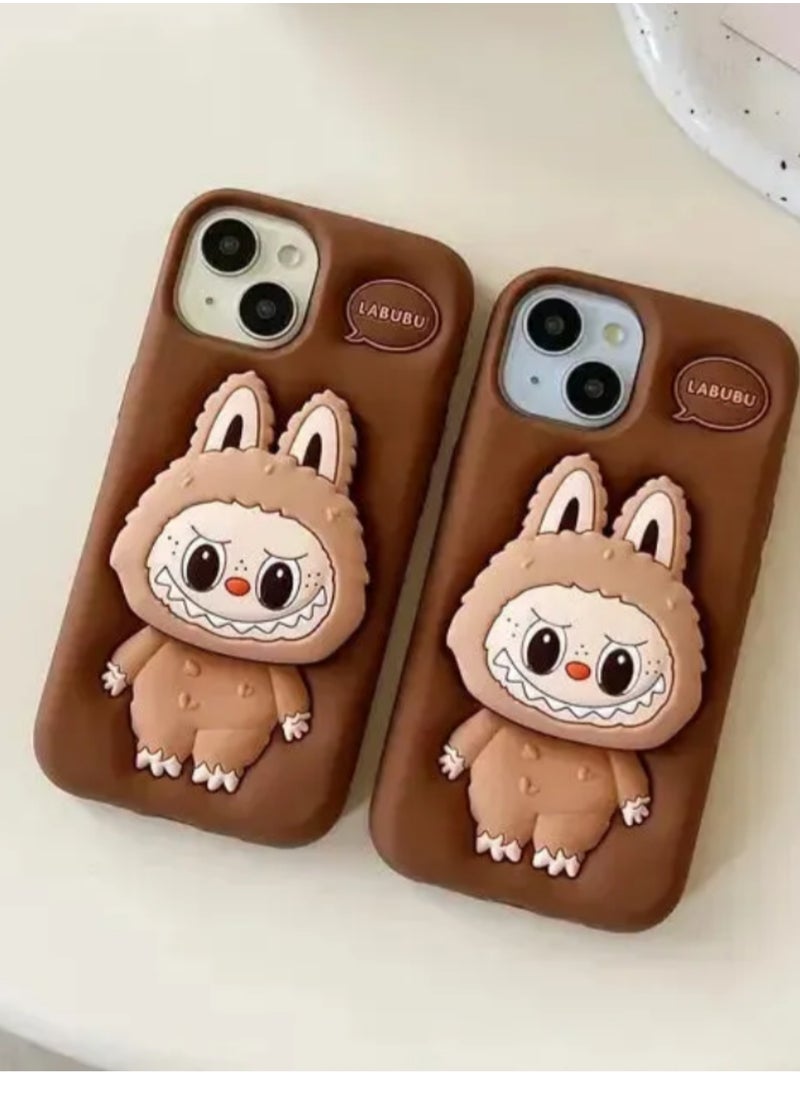 silicone Case for iphone 16  - Brown