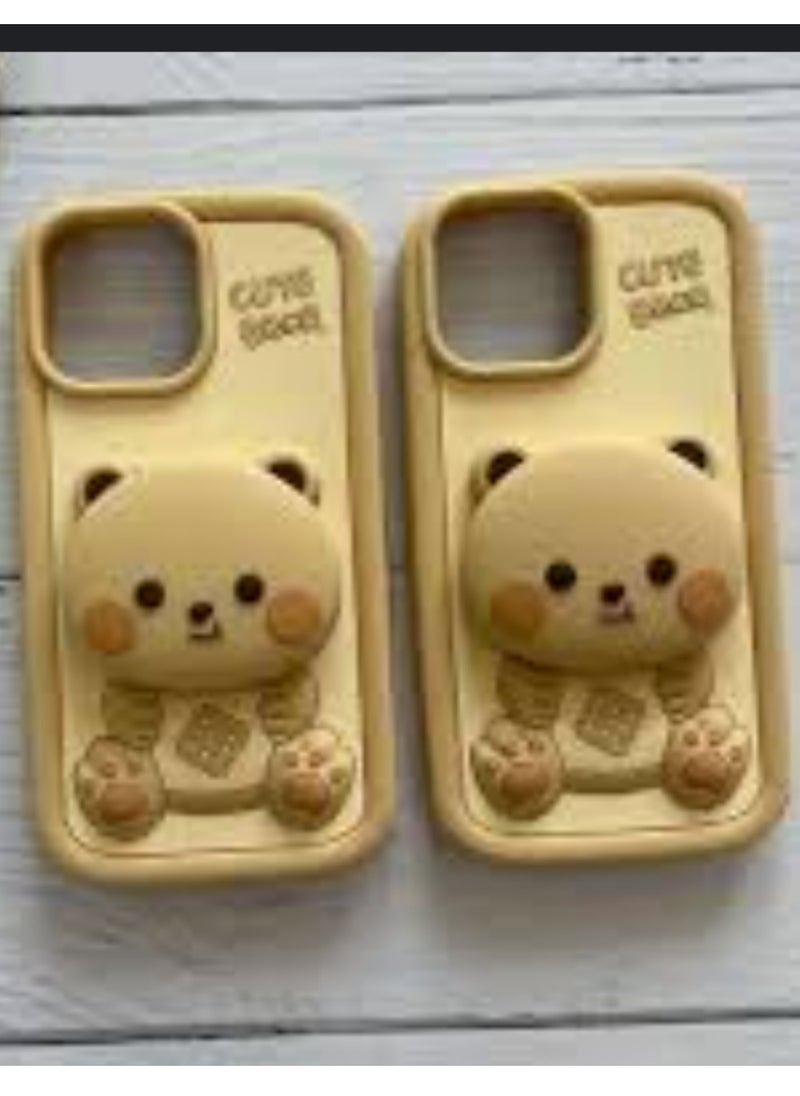 silicone Case for iphone 16  - Light Brown