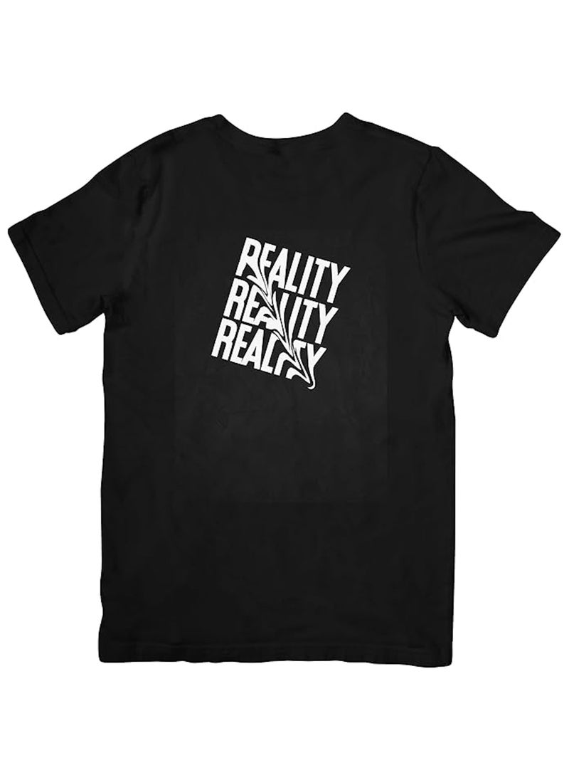 Distorted Reality Short Sleeve T-Shirt, Unique Casual Shirt for Outings, Concerts, Festivals, Adventurous Activities