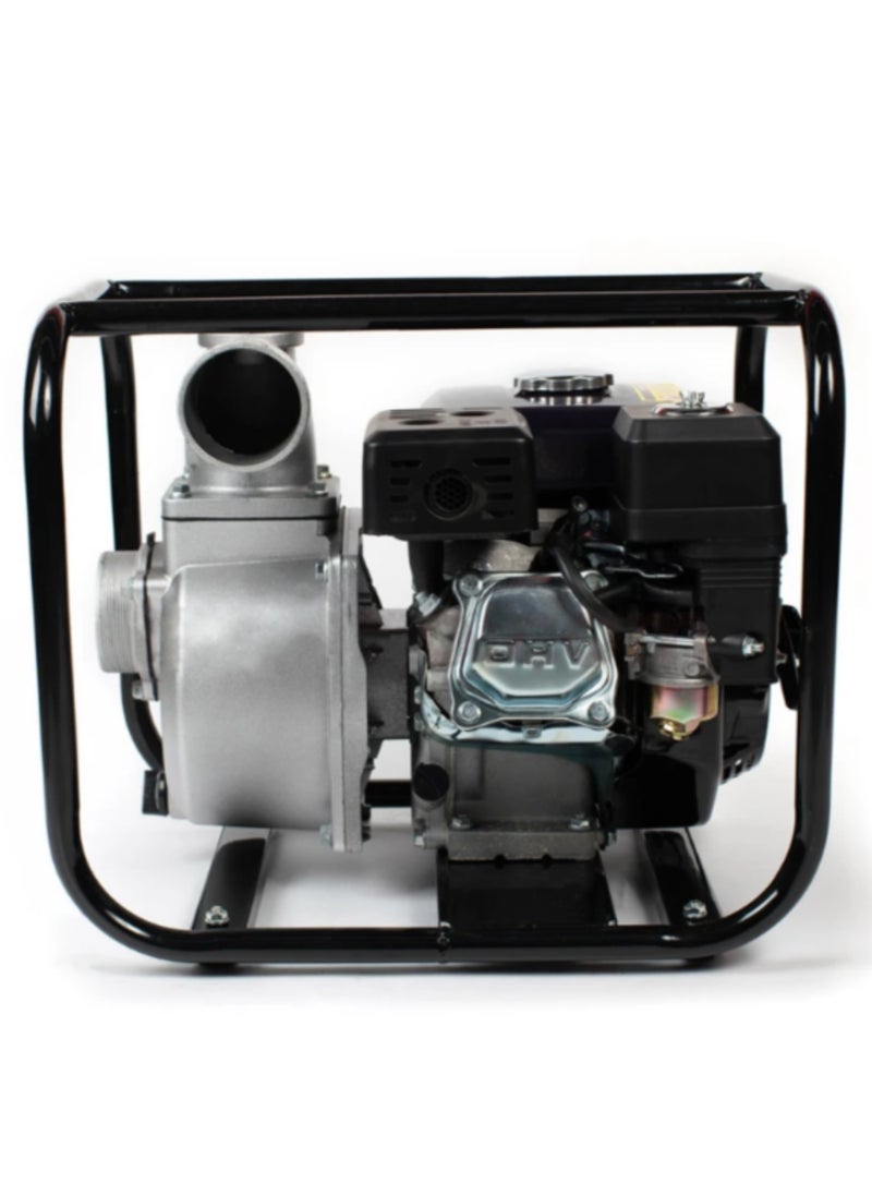3'' Gasoline Water Pump, 7HP 4Kw, 60m³/h Flow Rate, 27m Max Lift, Lightweight Aluminum Housing, Durable Cast Iron Outlets, Vibration Dampers, Portable for Farms, Homes, and Industrial Use, WP30