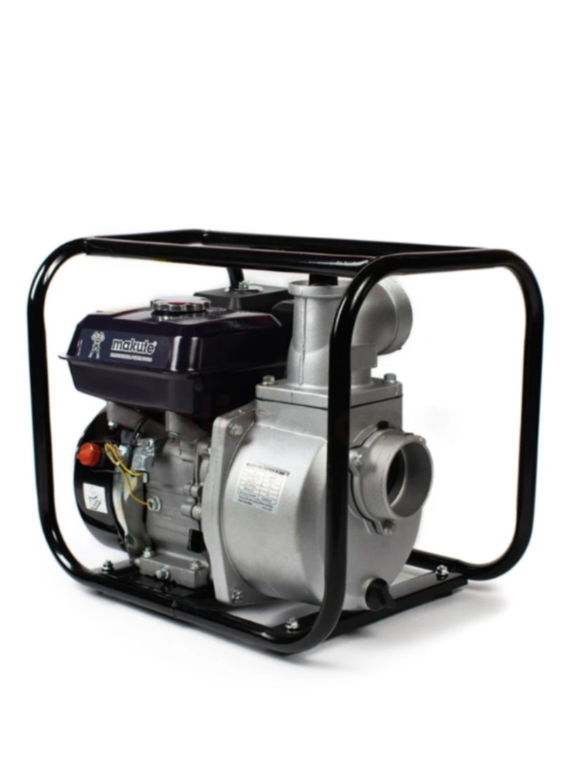 3'' Gasoline Water Pump, 7HP 4Kw, 60m³/h Flow Rate, 27m Max Lift, Lightweight Aluminum Housing, Durable Cast Iron Outlets, Vibration Dampers, Portable for Farms, Homes, and Industrial Use, WP30