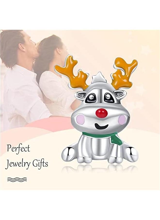 Christmas Charm for Woman-925 Sterling Silver Dangle Pendant Bead,Jewelry Beads Gifts for Women Bracelet&Necklace