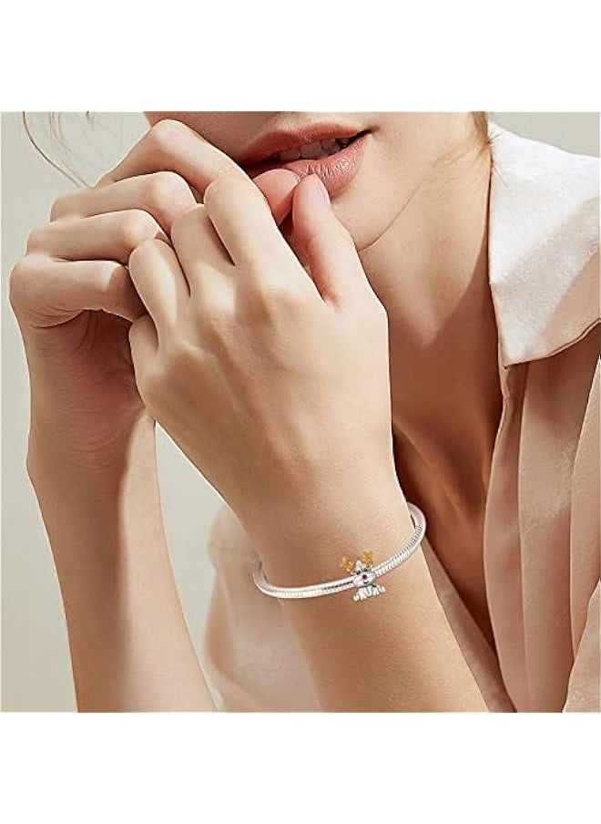 Christmas Charm for Woman-925 Sterling Silver Dangle Pendant Bead,Jewelry Beads Gifts for Women Bracelet&Necklace