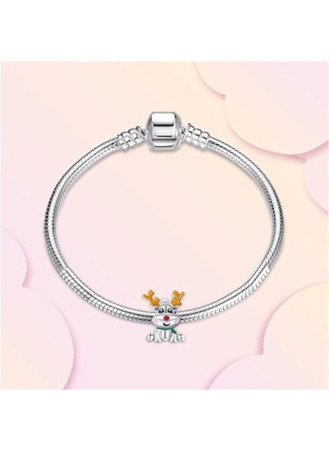 Christmas Charm for Woman-925 Sterling Silver Dangle Pendant Bead,Jewelry Beads Gifts for Women Bracelet&Necklace