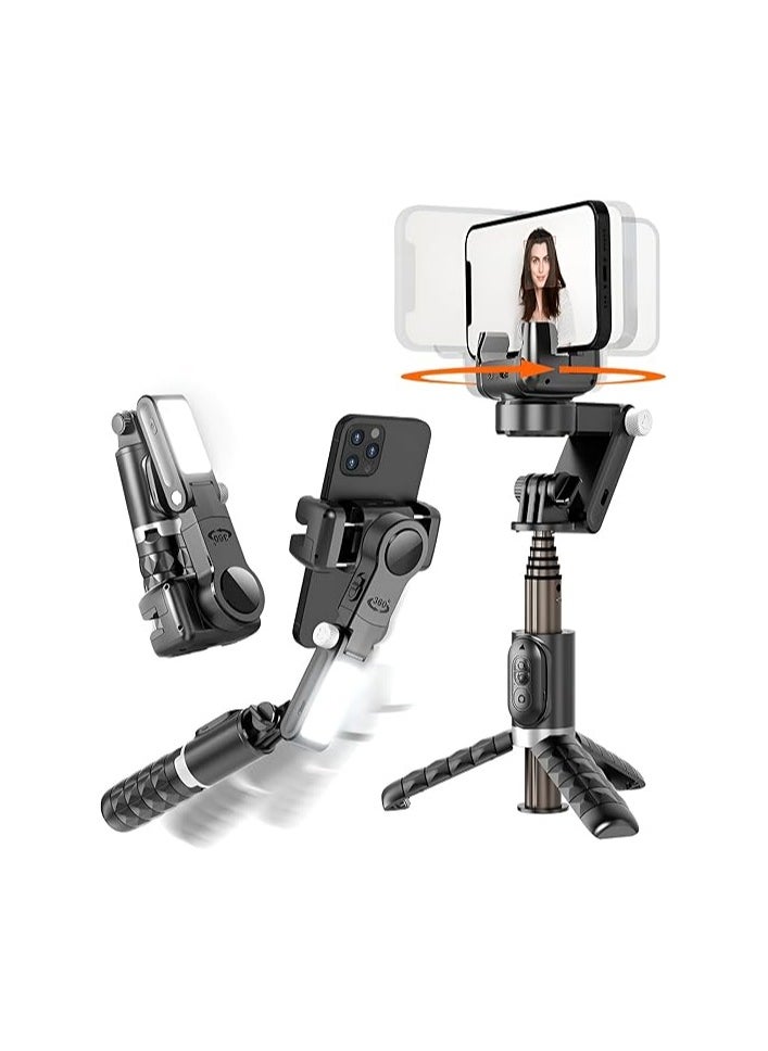 Q18 Gimbal Stabilizer – 2-Axis Intelligent Stabilizer with Remote Control for Smartphones, Auto Face Tracking, 360° Stabilization, Perfect for Vlogging and Social Media