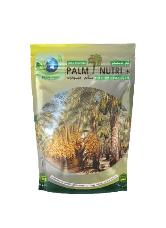 Palm Nutri Plus NPK 12-6-24+2Mgo Gran Complex Fertilizer For Palm Trees 1Kg