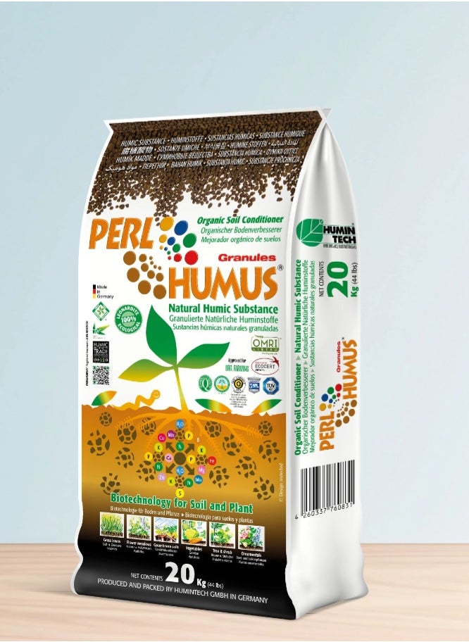 20kg Perl Humus® Granules Natural Humic Substance Organic Soil Conditioner '' Made in Germany ''