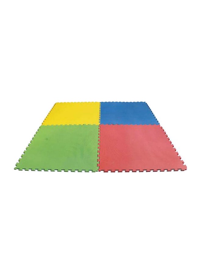 4-Piece Floor Covering Rubber Mat Set