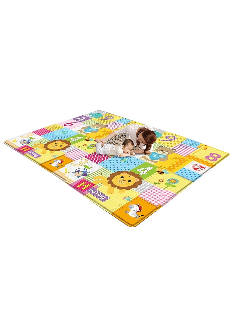 Baby Crawling Mat, Non-Toxic, Double-Sided Waterproof Floor Mat for Toddler Boys and Girls - Safe and Stylish Playtime Adventure