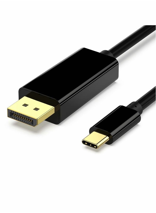 USB C to DP Cable, 4K@60Hz Type C to DP Cord 6ft