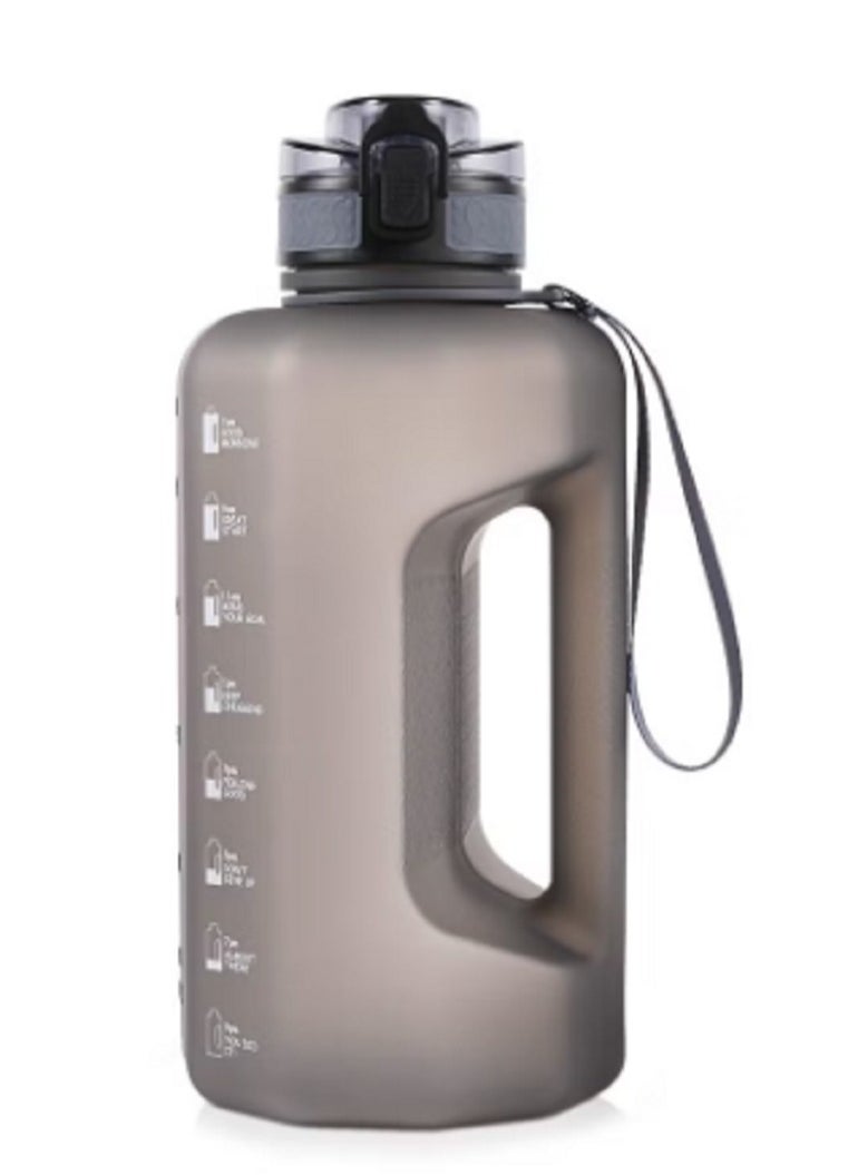 2.4L Water Bottle With Straw Large Water Bottle Gym Water jug ​​with scale PETG material