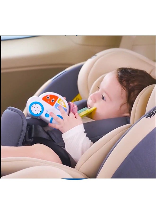 Baby Musical Toy Car, with Teether BPA Free, Touch Sound Toy for Early Learning Safe Baby Toys for 6 months+, Encouraging Auditory Deveoplment Infant Toy, Birthday Gift 1 year old