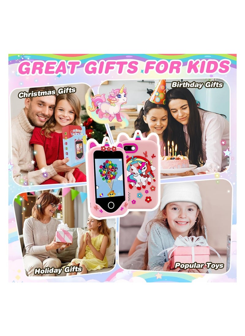 S5P Kids Smart Phone Toys, Touchscreen HD Dual Camera Cell Phone for Kids, Birthday Gifts