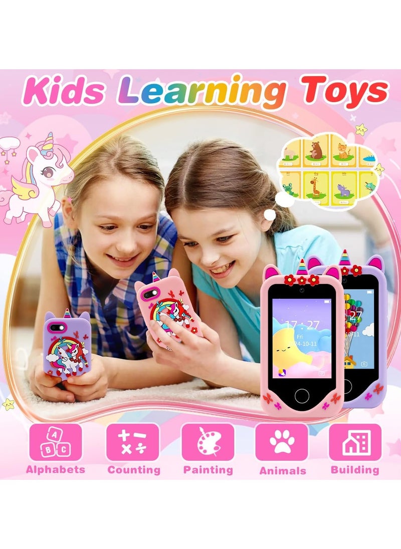 S5P Kids Smart Phone Toys, Touchscreen HD Dual Camera Cell Phone for Kids, Birthday Gifts