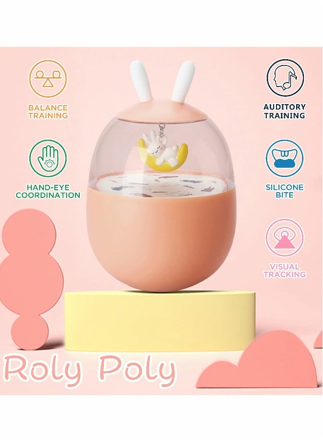 Tumbler Toy for Baby, Roly Poly Toys(Pink)