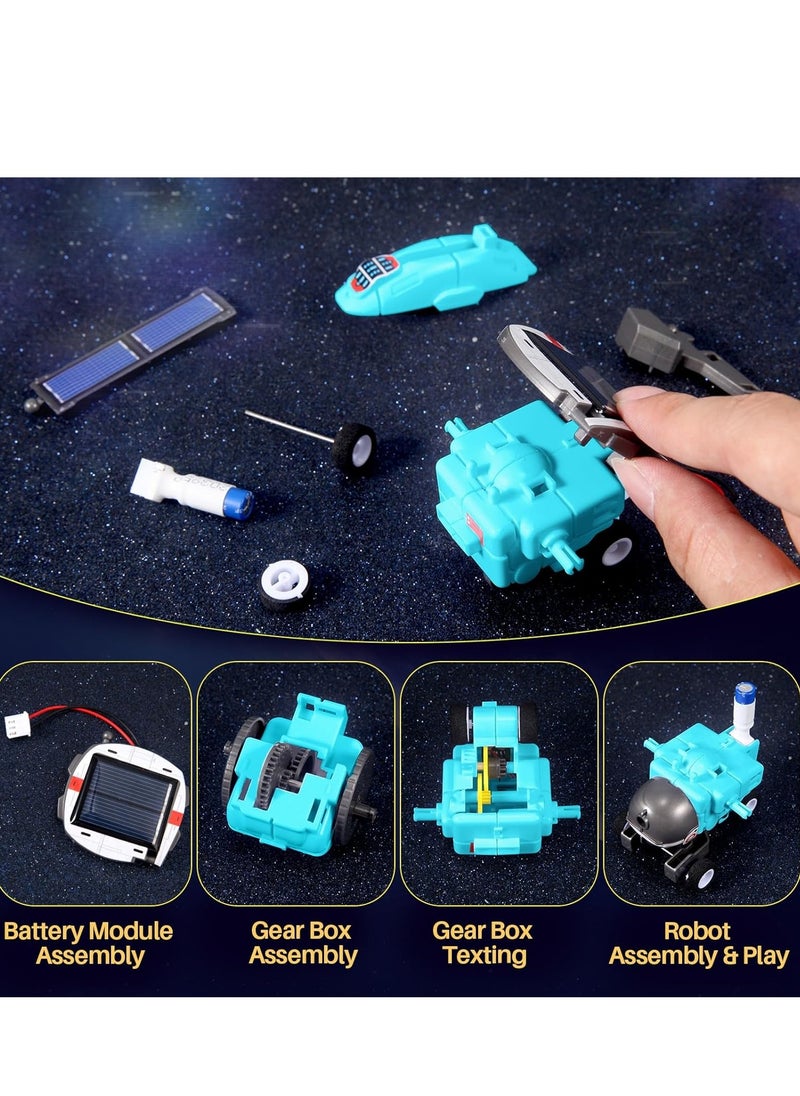 6-in-1 STEM Solar Robot Kit, Learning and Educational Toys for Kids, Science Building Toys DIY Science Kits Gift for Kids Age 8 +, Science Experiment Set Gifts Toys for Boys Girls Teens