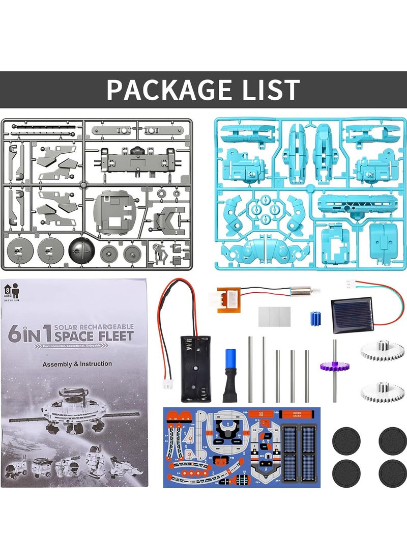 6-in-1 STEM Solar Robot Kit, Learning and Educational Toys for Kids, Science Building Toys DIY Science Kits Gift for Kids Age 8 +, Science Experiment Set Gifts Toys for Boys Girls Teens