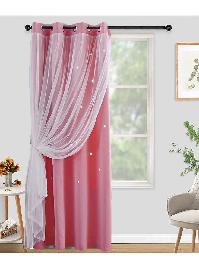 Fabric Nation Blackout Curtains Thermal Insulated Bedroom Curtains for Living Room 100x250cm