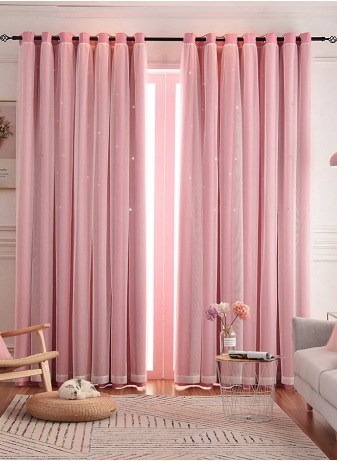 Fabric Nation Blackout Curtains Thermal Insulated Bedroom Curtains for Living Room 100x250cm