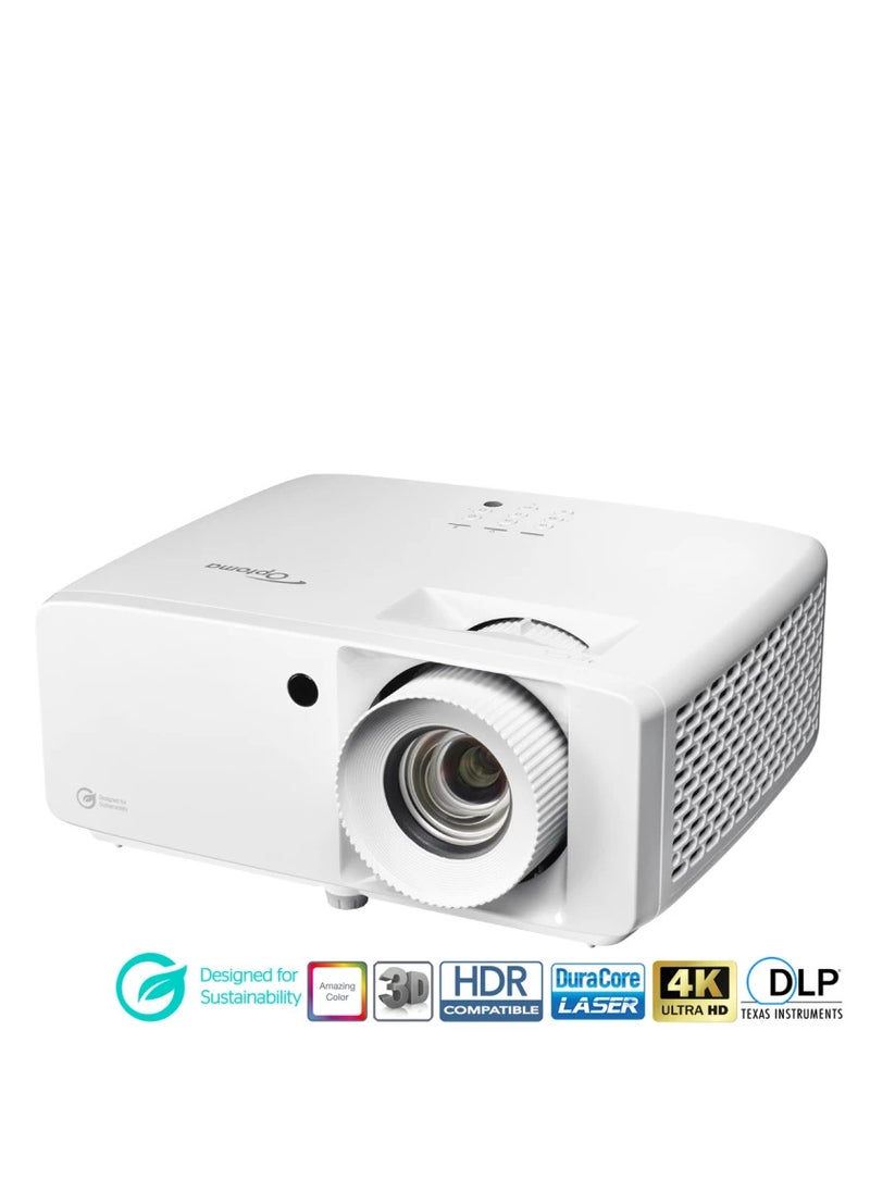 Eco-friendly compact high brightness 4K UHD laser projector