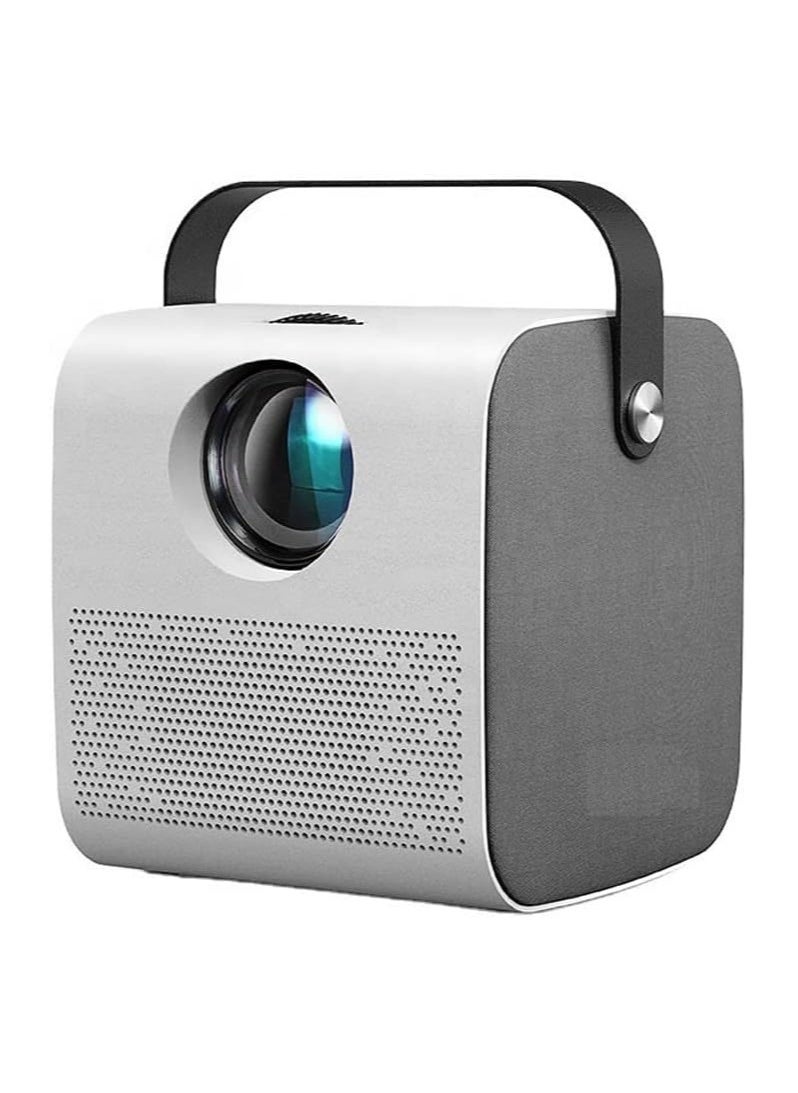 Upgraded mini portable projector with Wi-Fi and Bluetooth, supporting 1080P HD video—compatible with iPhone, TV stick, HDMI, and laptop—perfect for outdoor movies.