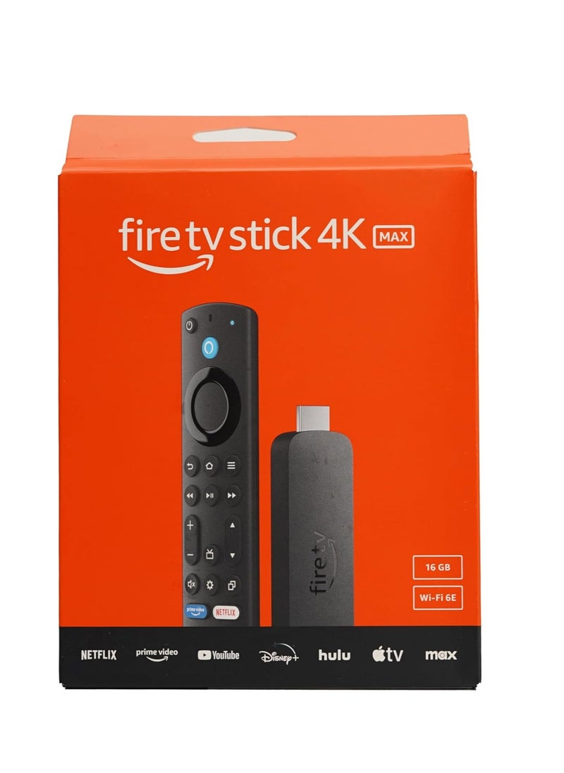 Fire Stick 4K Max 2nd Gen with Voice Remote 3rd Gen Streaming Media Player Device, support for Wi-Fi 6