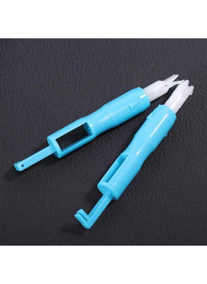 3pcs Needle Threading Tool Automatic Needle Threader for Sewing Machine (Blue)