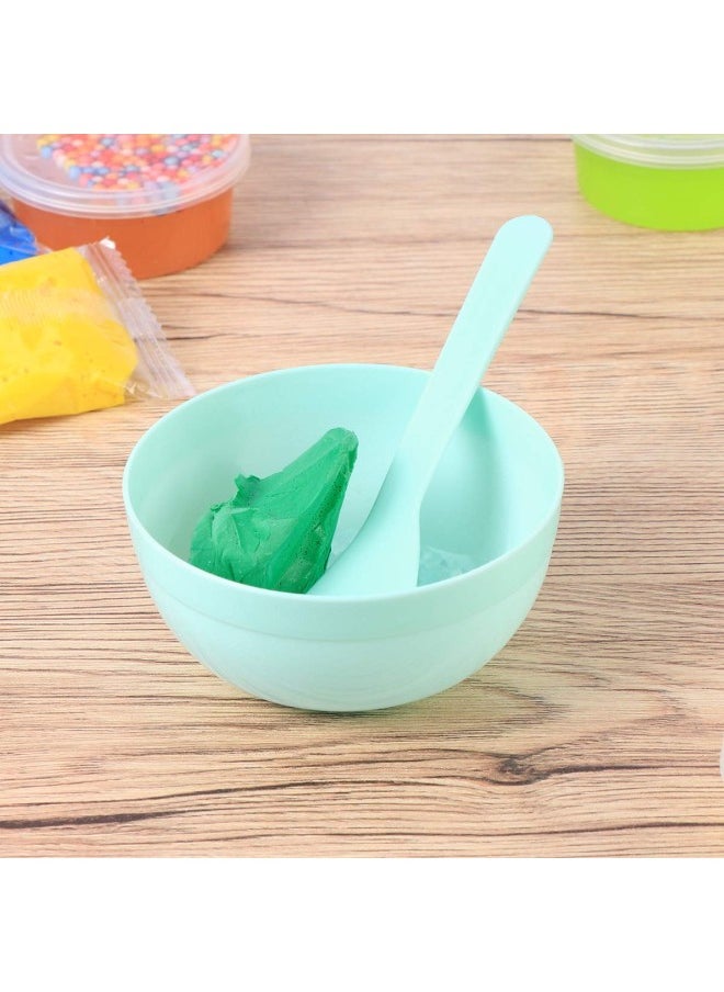 5Pcs DIY Mixture Making Tools Glue Mixing Bowls for Kids Funny Craft Making Arts(Green)