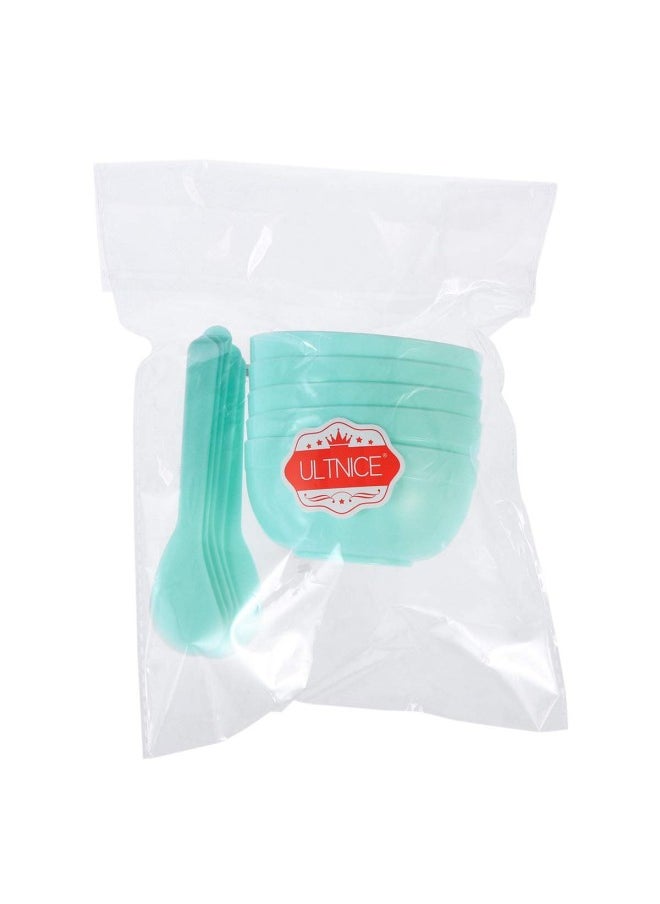 5Pcs DIY Mixture Making Tools Glue Mixing Bowls for Kids Funny Craft Making Arts(Green)