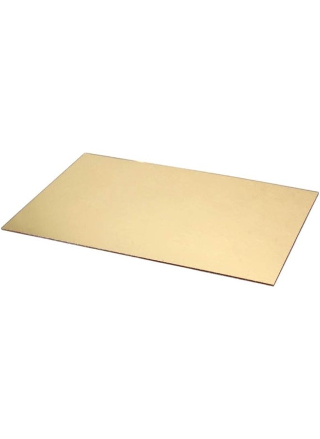 Blank Guitar Pickguard Material Scratch Plate Backplate Sheet 44 x 29cm for Bass 3Ply Guitar (Gold)