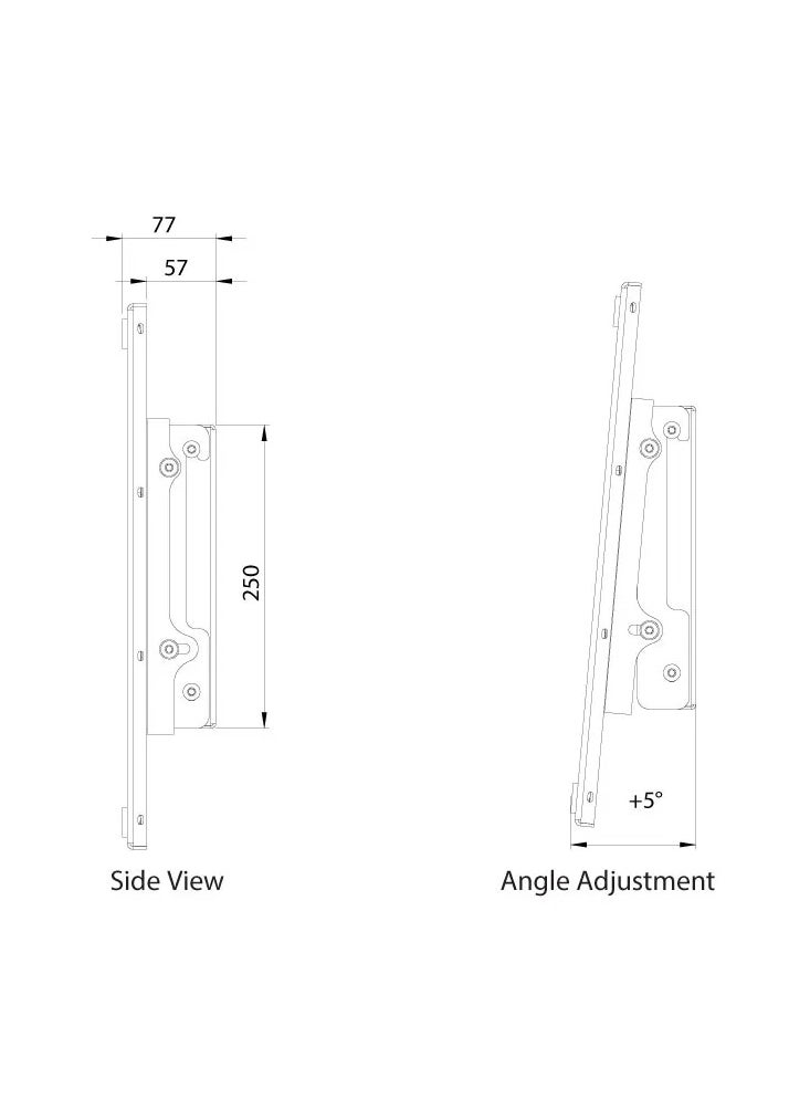 Portrait TV Wall Mount for 43