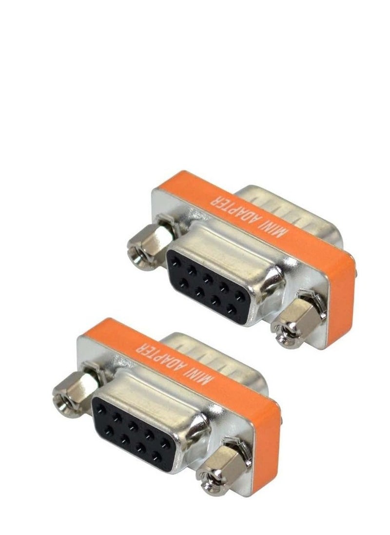 DB9 Mini Null Modem  Adapter Gender Changer  (Female to Female)