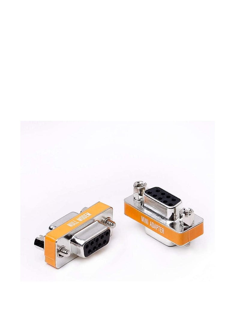 DB9 Mini Null Modem  Adapter Gender Changer  (Female to Female)