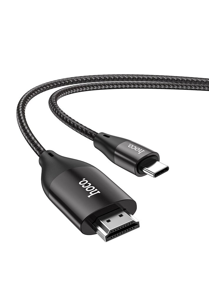 hoco UA16 Type-C to HDTV Cable for Laptops, Tablets, and Smartphones – 4K HD Output, 2m Length