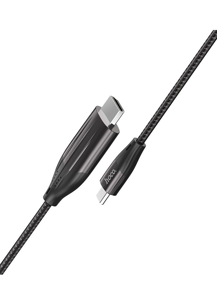 hoco UA16 Type-C to HDTV Cable for Laptops, Tablets, and Smartphones – 4K HD Output, 2m Length