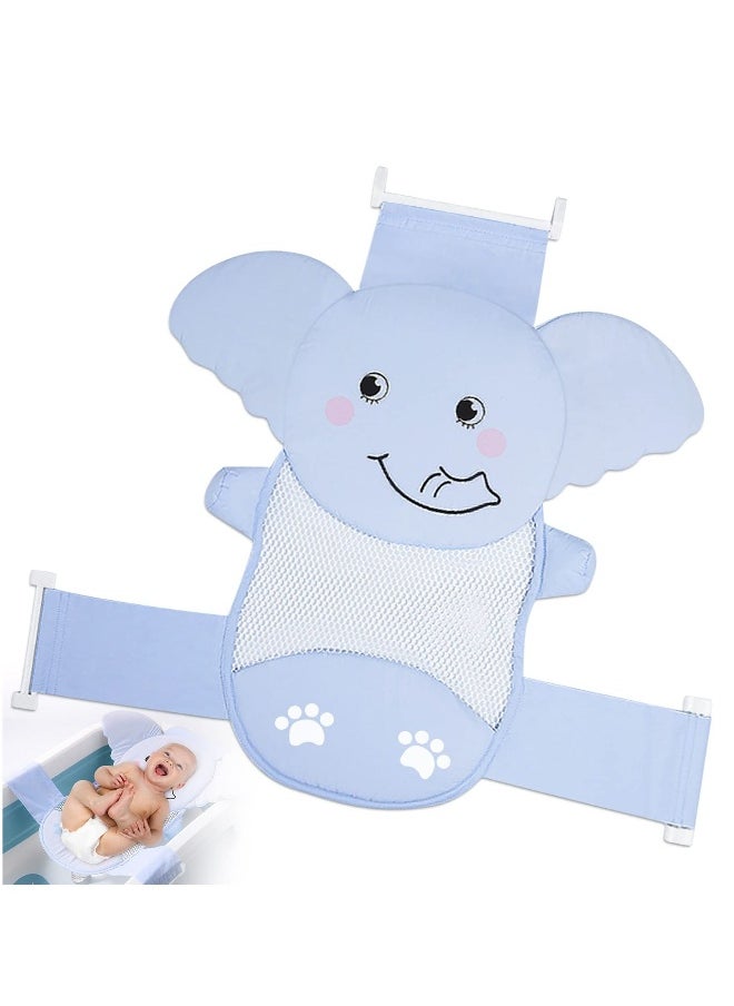 Baby Bath Seat Support Net, Blue Elephant