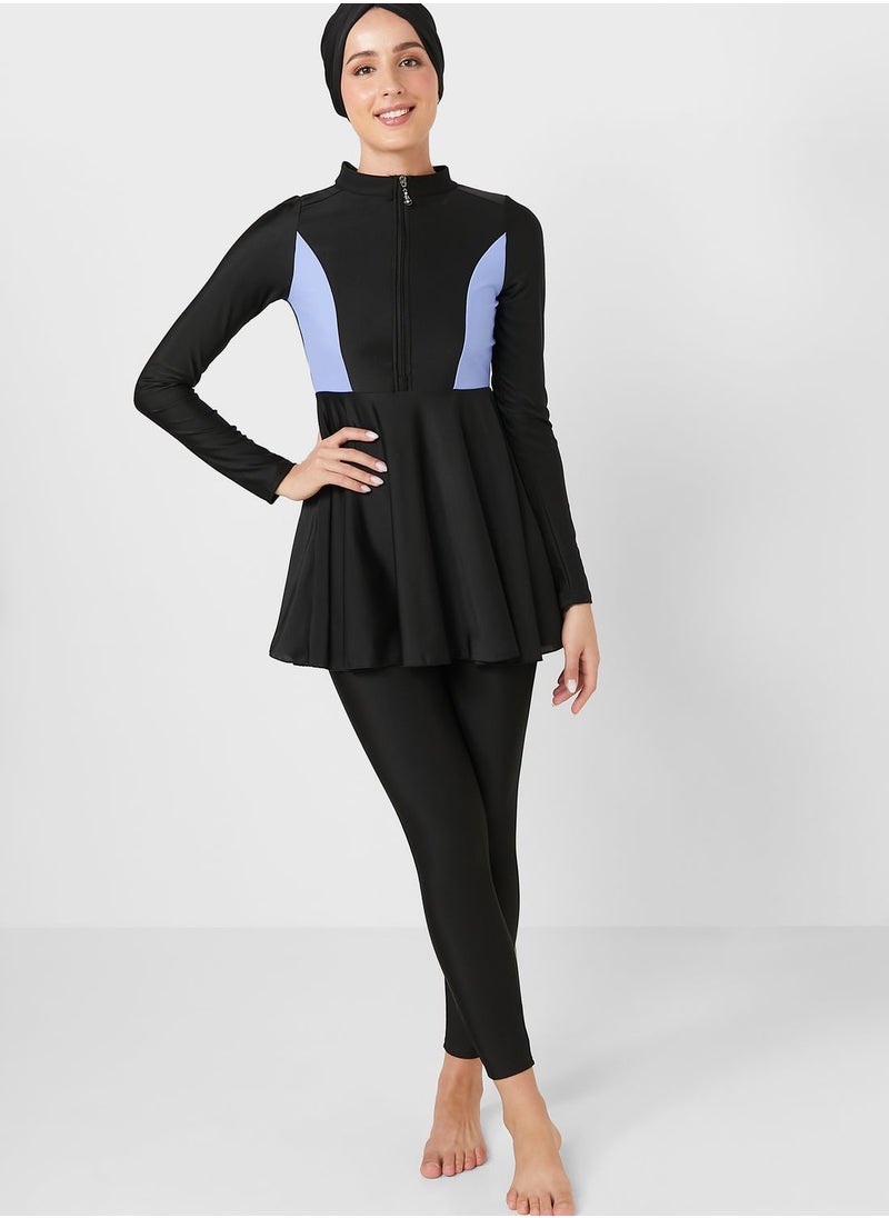 Colourblock Burkini Set