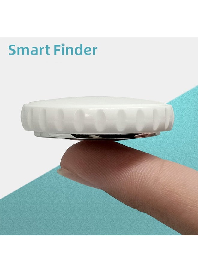 Smart Bluetooth Tracker Key Finder and Item Locator Tracking Tag for Keys Bags and More Anti-lose tag Phone Finder iOS Android Compatible White 1-Pack