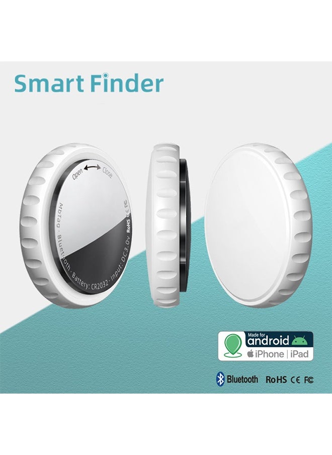 Smart Bluetooth Tracker Key Finder and Item Locator Tracking Tag for Keys Bags and More Anti-lose tag Phone Finder iOS Android Compatible White 1-Pack