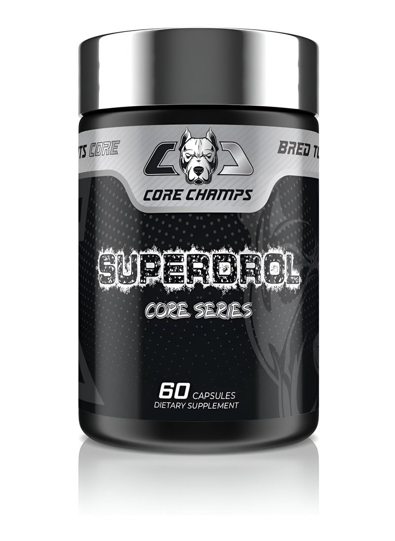 Core Champs, Superdrol, Muscle Gain, Power & Strength Booster, 60 Caps, 60 Servings