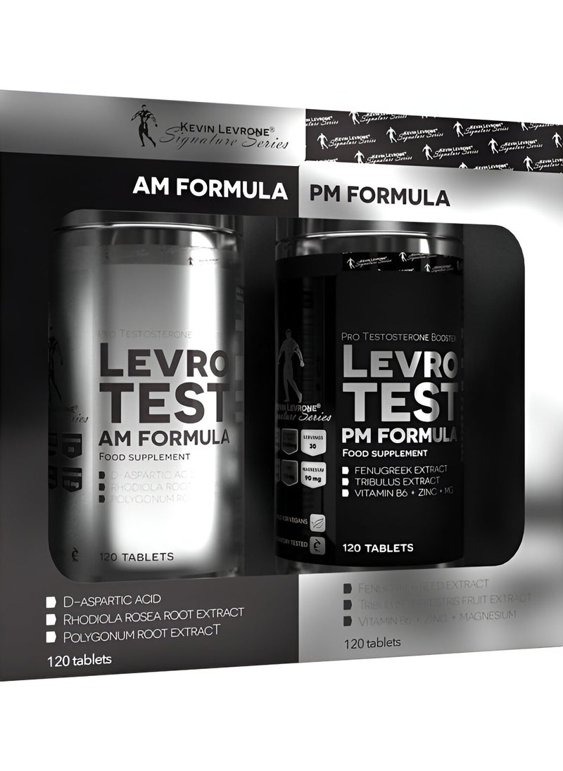 Kevin Levrone, AM/PM Testosterone Formula, 120+120 Tabs, 24 Servings/30 Servings