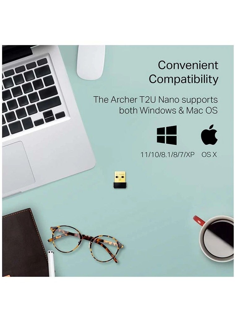 TP-Link Archer T2U Nano AC600 Nano Wireless USB Adapter
