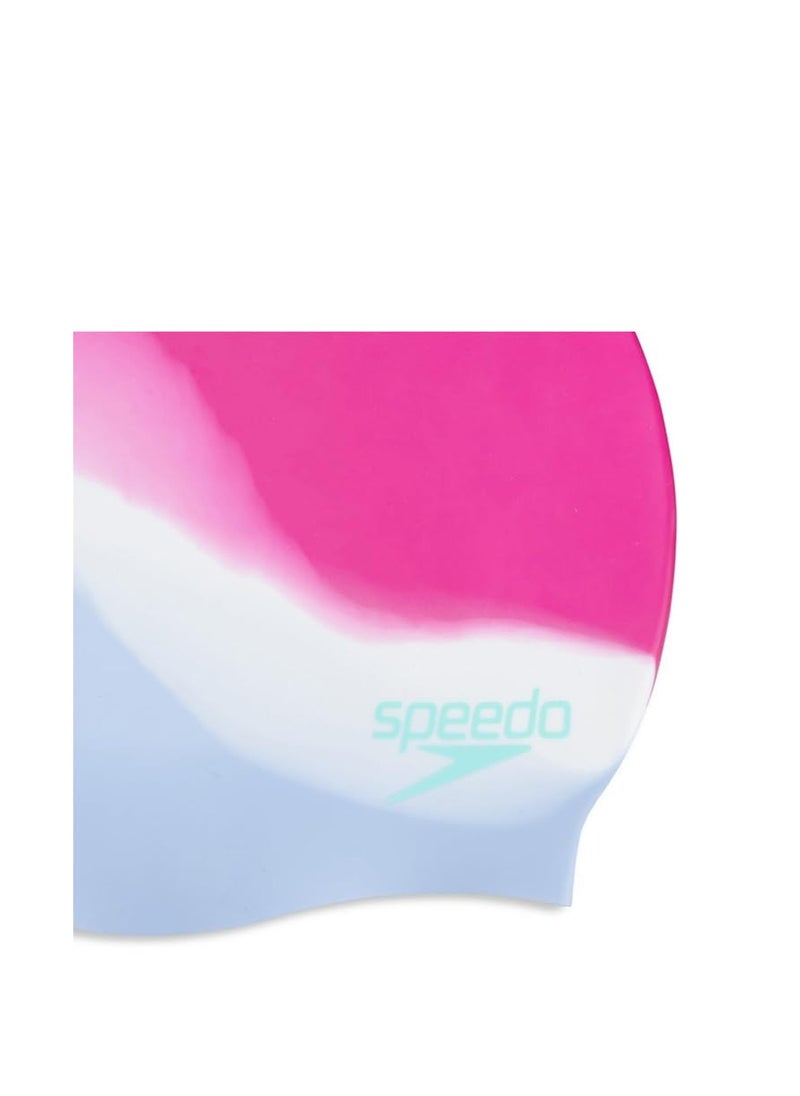 Speedo Multicolor Silicone Swimming Cap, Pack of 1 – Durable, Unisex