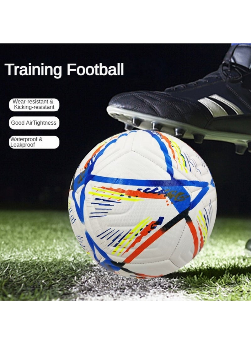 Training Football Size 5, Indoor Outdoor Soccer Training Ball Football for Playground Soccer Players