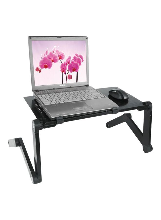 Laptop Stand With USB Cooling Fan Black