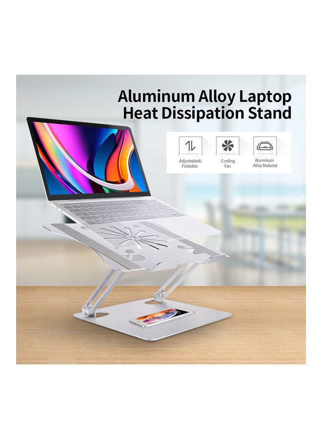 Adjustable Stand with Cooling Fan for 10-17.3 inch Laptop 29.5 x 5.8 x 24.8cm Silver