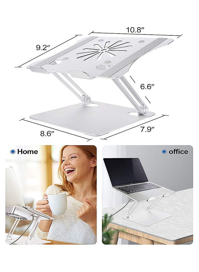 Adjustable Stand with Cooling Fan for 10-17.3 inch Laptop 29.5 x 5.8 x 24.8cm Silver