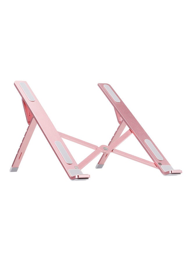 6-Level Adjustable Laptop Stand 27.5x5.5x7.5cm Rose Gold