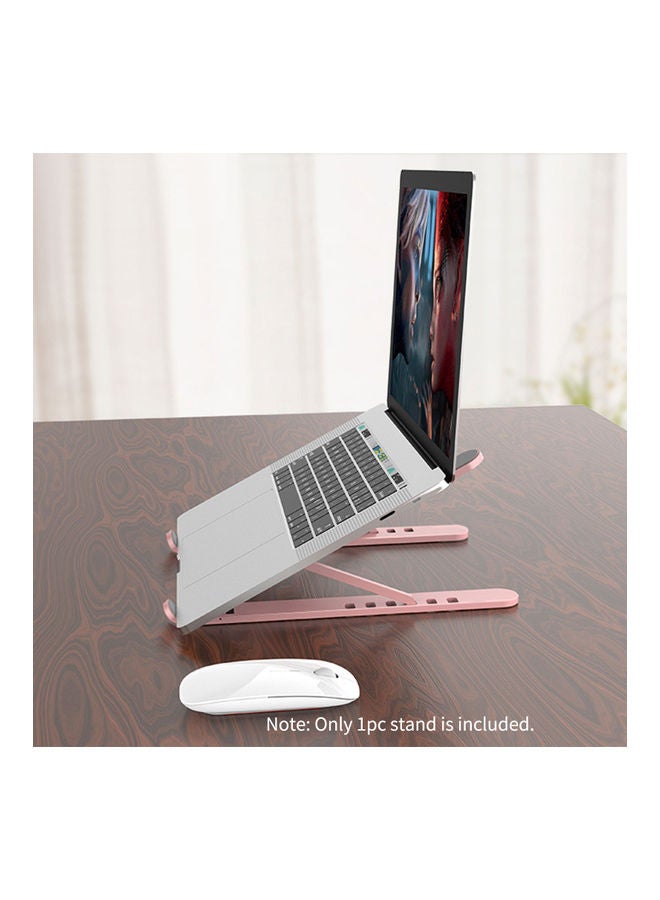 Foldable 6-Angle Adjustable Laptop Stand Pink